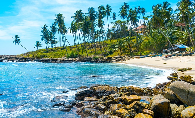 Tangalle beach in Sri Lanka